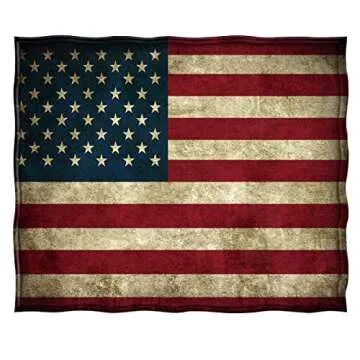 Jekeno American Flag Gifts Blanket for Men Women, USA Flag Throw Blankets for Adult Kids Boys Girls, Christmas Birthday Independence Day American Decor Gifts for Home Bed Couch
