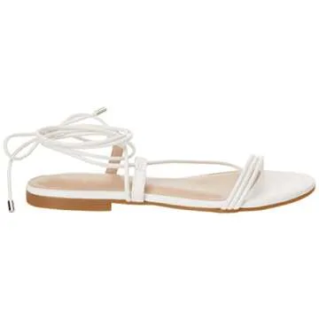Samantha Flat Strappy Lace-Up Sandals for Women