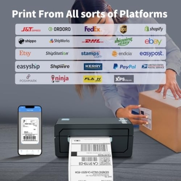 Wireless 4x6 Shipping Label Printer for eBay Amazon Shopify