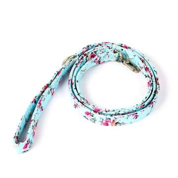 Organic Cotton Dog Leash for Small,Medium and Large Breed,Brass Hardware Pet Leash for Walking,Runni...