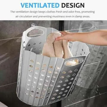 B BIBYKIVN 63L Collapsible Laundry Basket – Space-Saving Design