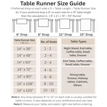 Pure Linen Table Runner 108" - Classic Hemstitch for Dining