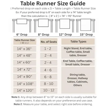 Pure Linen Table Runner 108" - Classic Hemstitch for Dining