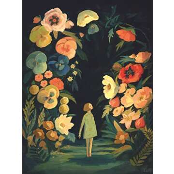 New York Puzzle Company - Dream World The Night Garden - 500 Piece Jigsaw Puzzle for Family Game Nig...