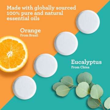 GuruNanda Uplift Shower Steamers for Aromatherapy (10 Pack), Relaxation Gifts for Women & Men with E...