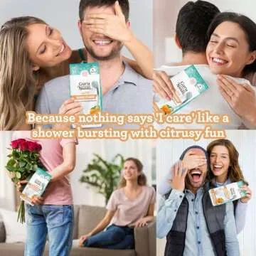 GuruNanda Uplift Shower Steamers for Aromatherapy (10 Pack), Relaxation Gifts for Women & Men with Essential Oils, Stress Relief, Home Spa & Self Care