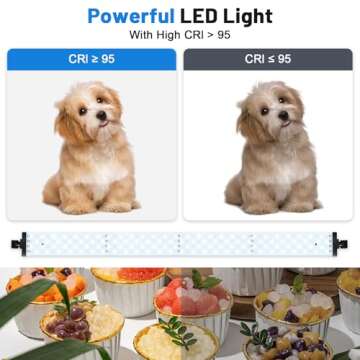 Photo Light Box 40x40 Inch for Photography, 3 Color 10-Level Adjustable Photo Box with Soft Light Cloth Professional Photo Background Shooting Tents White Light, Soft Light, Warm Light