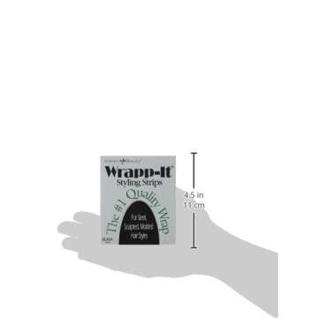 Graham Beauty Wrapp-it Styling Strips, Black