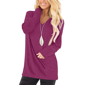 Stylish Jescakoo Womens Long Sleeve Tunic Top