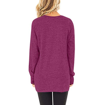 Stylish Jescakoo Womens Long Sleeve Tunic Top