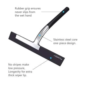 RICHMIRTH Silicone Shower Squeegee - Streak-Free & Elegant