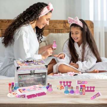Disney Princess Train Case Girls Beauty Set - Magical Makeup Kit for Children