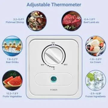 SMETA 10 Cubic Feet Low Noise Chest Freezer for Home
