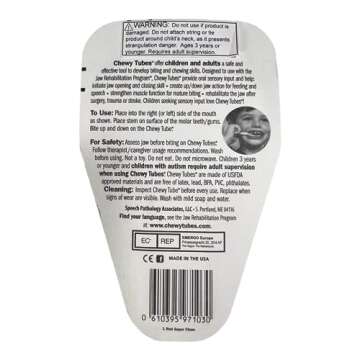 Chewy Tubes, 2 Pack - Red Super Chews - Pediatric and Adult Sensory Treatment Tool