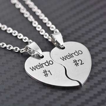 MJartoria Best Friend Necklaces for Friendship Gifts