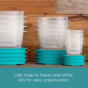 Rubbermaid 38-Piece Food Storage Containers - Easy Organized Lids for Meal Prep & Leftovers