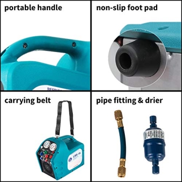 DreamJoy 1/2HP Refrigerant Recovery Machine for HVAC