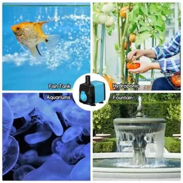 Efficient POPOSOAP 160GPH Water Pump for Fountains