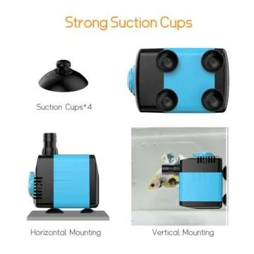 Efficient POPOSOAP 160GPH Water Pump for Fountains