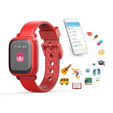 Octopus Watch v1 by Joy Kids Smartwatch Teaches Good Habits and time (Watch, Red)