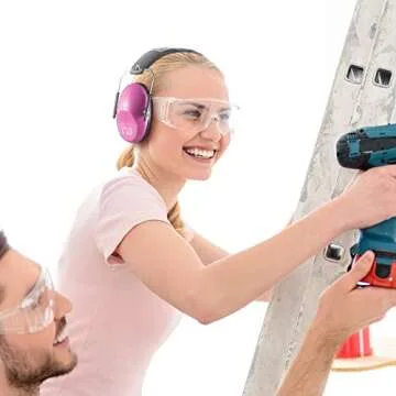 Pro For Sho 34dB NRR Hearing Protection Ear Muffs - Highest NRR in Compact Design, Noise Cancelling Headphones for Adults and Kids, Sensory Autism Ear Protection for Shooting, Gun Range, Mowing, Work