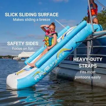 RAVE Sports 10 ft Pontoon Slide for Family Fun