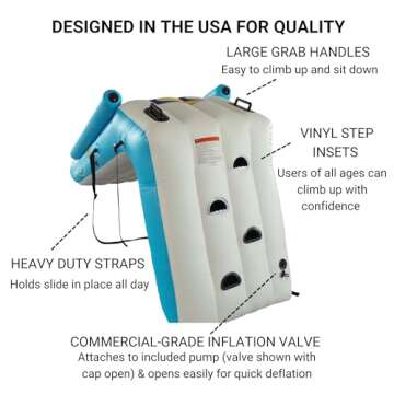 RAVE Sports 10 ft Pontoon Slide for Family Fun