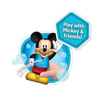 Disney Junior Mickey Mouse Bath Toy Set, Includes Mickey Mouse, Donald Duck, and Pluto Water Toys, Kids Toys for Ages 3 Up by Just Play