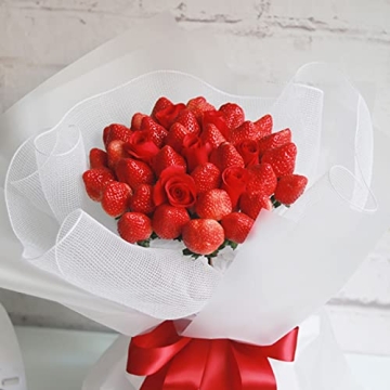 IETONE 50 Artificial Strawberries for Festive Decor