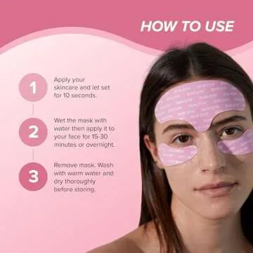 SKIN GYM Eye Kit Re-Usable Mask Collection, Silicone Masks for Under-Eye Hydration, Set of 3