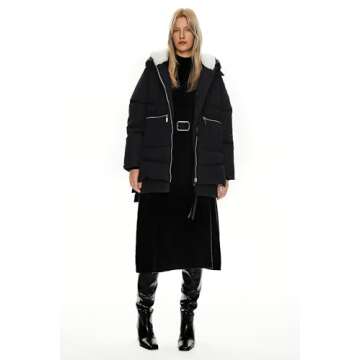 Orolay Women's Thickened Down Jacket Black X-Large