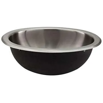 RecPro RV Stainless Steel Oval Sink 10x13 - Durable and Stylish