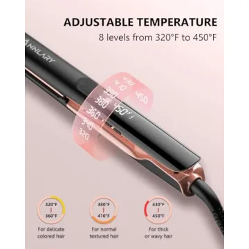 Annlary 2-in-1 Hair Straightener and Curler