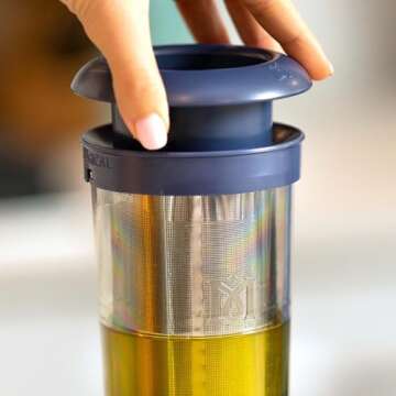 MAGICAL BUTTER Magical Filter Press -The Ultimate Mess-Free Plant Matter Removal System for Butter or Oil - Fits Mason Jars with Plunger and Cleaning Brush for Easy Maintenance and cleaning