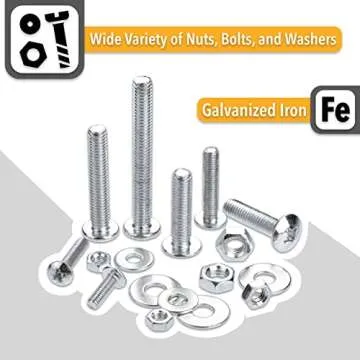 Mr. Pen Bolts, Nuts, and Washer Kit - 113 pcs Assorted Fasteners