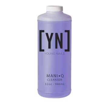 Young Nails Mani Q Gel Nail Cleanser - Nail Surface Cleanser for Gel Polish, Sticky Gel Residue Remo...
