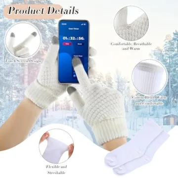 Versatile Winter Set with Beanie Scarf Gloves Earmuffs