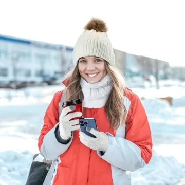 Versatile Winter Set with Beanie Scarf Gloves Earmuffs