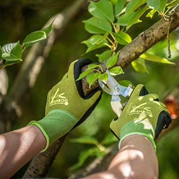 COOLJOB Gardening Gloves - Touchscreen, Grippy, Breathable
