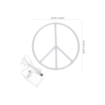 LED Peace Sign Neon Light for Stylish Home Decor