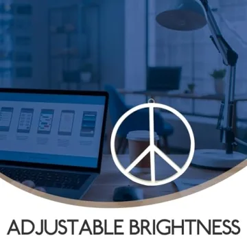 LED Peace Sign Neon Light for Stylish Home Decor