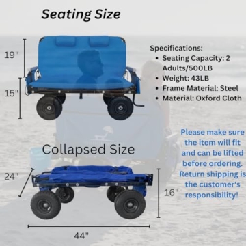 Lounge Wagon: 3-in-1 Beach & Sports Wagon with Chair