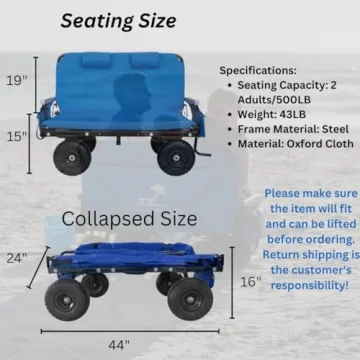 Lounge Wagon: 3-in-1 Beach & Sports Wagon with Chair
