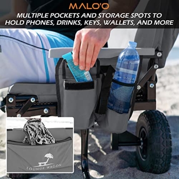 Lounge Wagon: 3-in-1 Beach & Sports Wagon with Chair