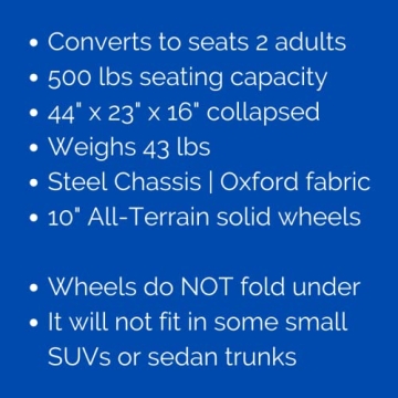 Lounge Wagon: 3-in-1 Beach & Sports Wagon with Chair