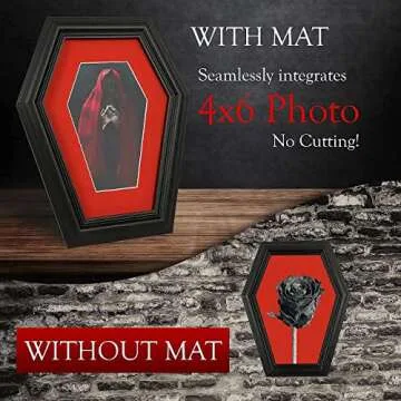 Dravira Coffin Picture Frame - Gothic Home Decor