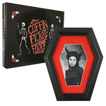 Dravira Coffin Picture Frame - Gothic Home Decor