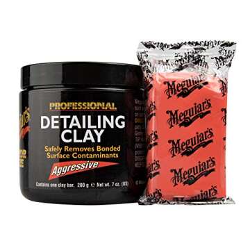 Meguiar's Professional Detailing Clay, Aggressive, C2100 - Safely Remove Contaminants Bonded on Pain...