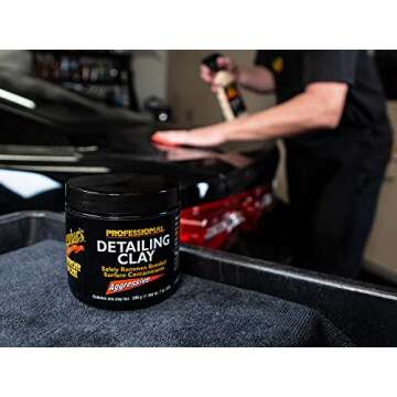 Meguiar's Professional Detailing Clay, Aggressive, C2100 - Safely Remove Contaminants Bonded on Paint for a Smooth, Glossy Finish, 200 Grams