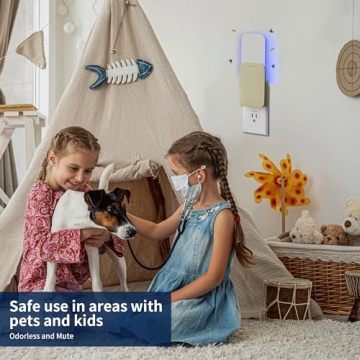 Stylish Mosalogic Fly Trap - Ultimate Bug Control & Night Light